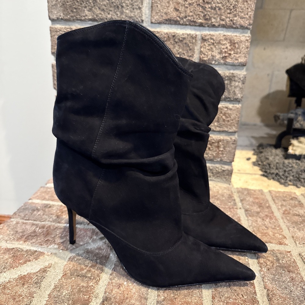 SCHUTZ Maryana Up Slouch Boots Women's Size 10B‎ Black